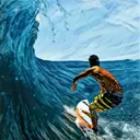 划水冲浪