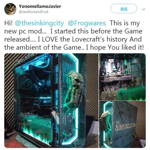 网友自制《沉没之城》PC主机 创意真的太过分了