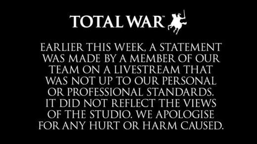 骂油管玩家SB 《全面战争：三国》开发商道歉 