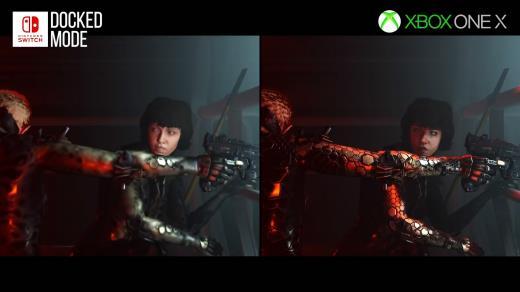 《德军总部：新血液》NS版与X1X版对比视频 期盼改进