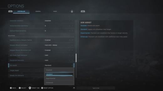 《使命召唤16:现代战争》主机版有4档辅助瞄准
