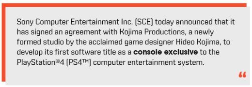 《死亡搁浅》真的有PC版？而且会不只开发一部