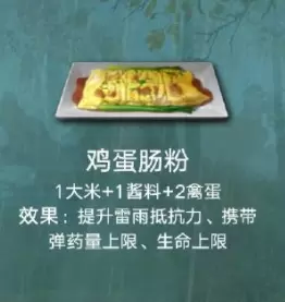 《明日之后》鸡蛋肠粉食物配方介绍