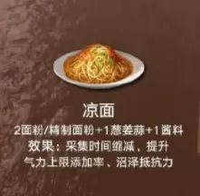 《明日之后》凉面食物配方介绍