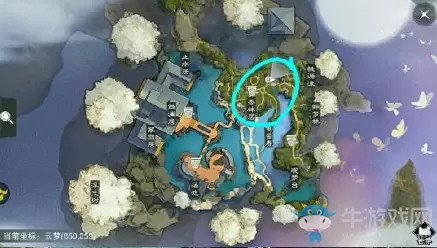 2019《一梦江湖》手游12月10日坐观万象打坐位置