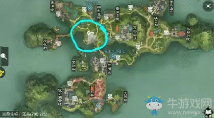 2019《一梦江湖》手游12月23日坐观万象打坐位置