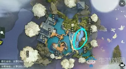 2020《一梦江湖》手游1月14日坐观万象打坐位置