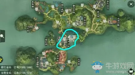 2020《一梦江湖》手游1月15日坐观万象打坐位置