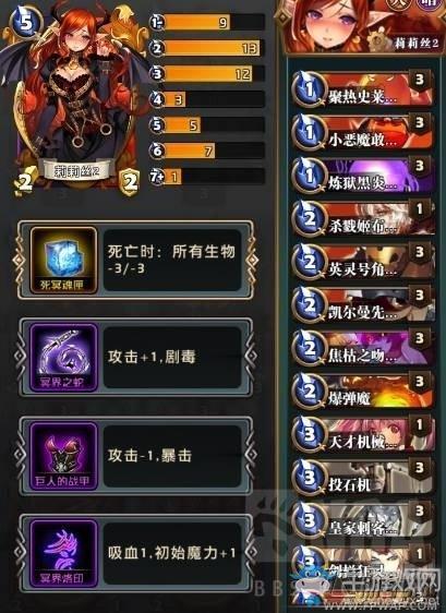 英灵召唤师莉莉丝红黑卡组推荐 莉莉丝卡组核心卡牌分析 (2) 《英灵召唤师》莉莉丝红黑卡组推荐