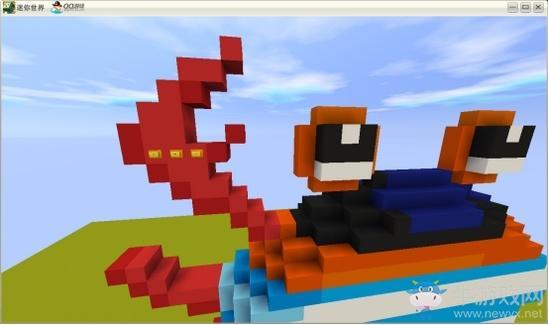 《迷你世界》螃蟹微缩模型制作攻略