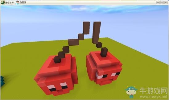 《迷你世界》樱桃微缩模型制作教学