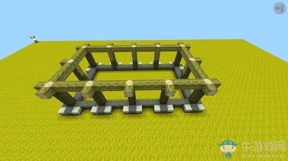 《迷你世界》巫女城堡搭建方法