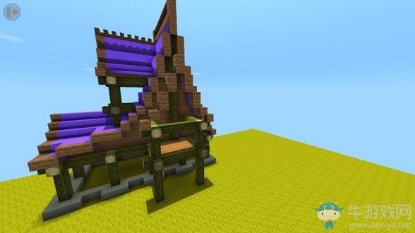《迷你世界》巫女城堡搭建方法