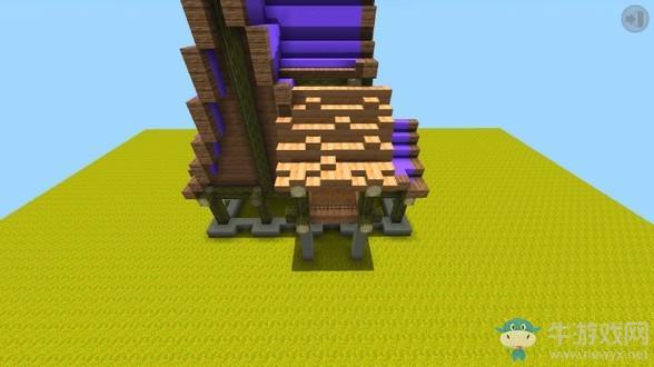 《迷你世界》巫女城堡搭建方法