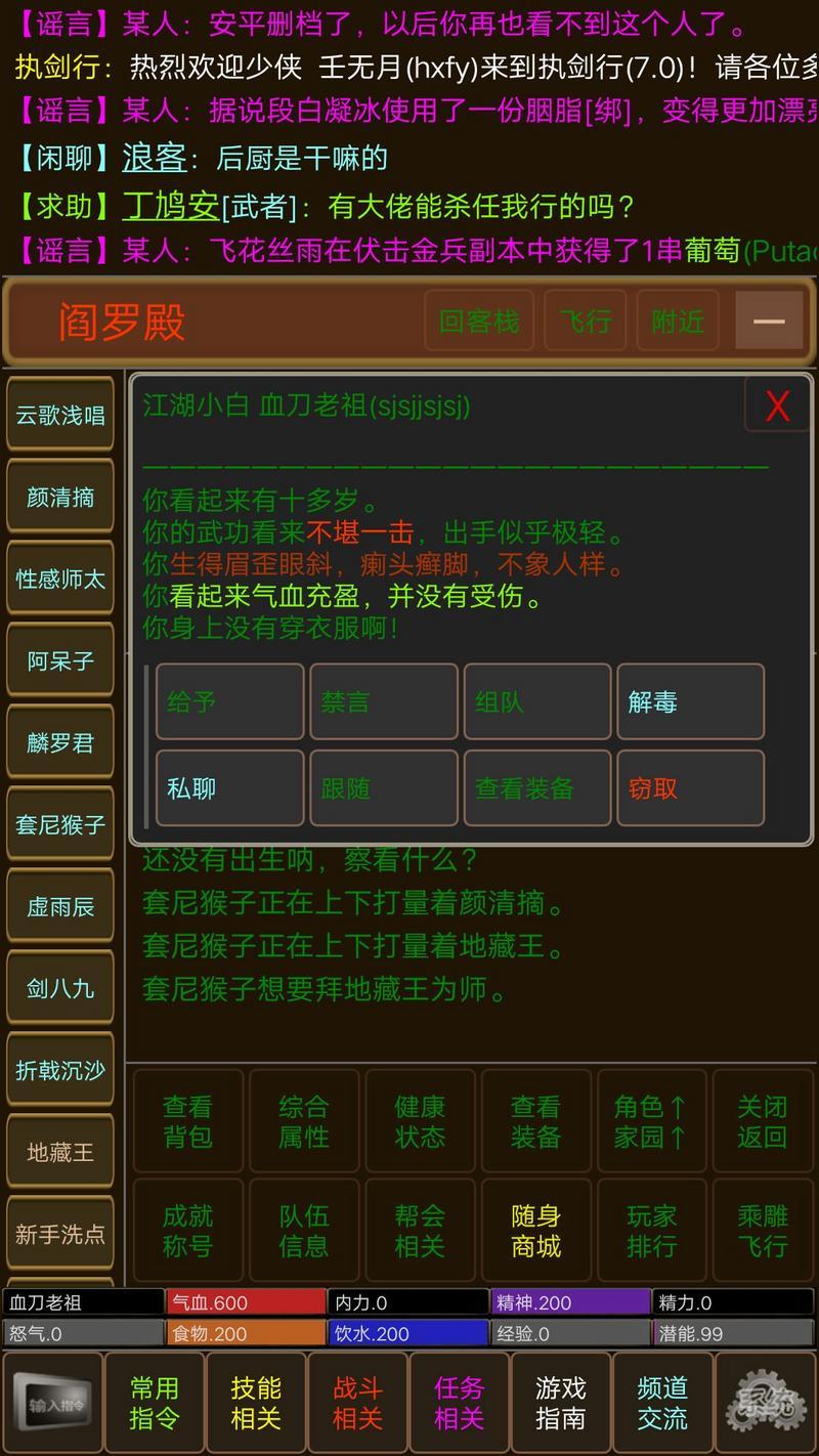 执剑行如何改变容貌 执剑行洗点容貌指令代码攻略