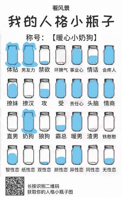 我的人格小瓶子测试