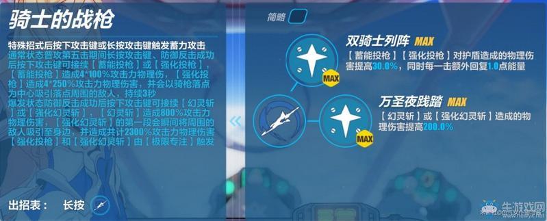 《崩坏3》新初始S辉骑士月魂技能介绍