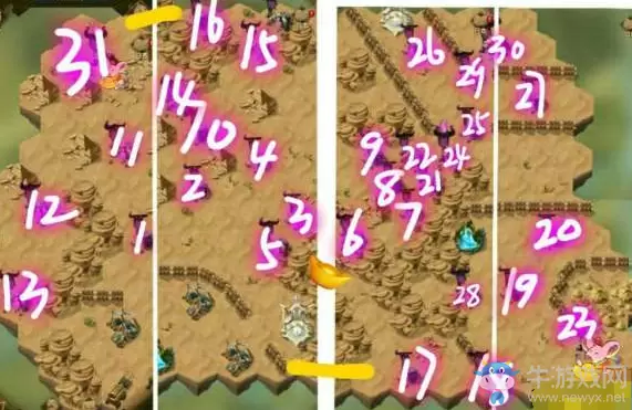 《剑与远征》鸦巢峡谷路线攻略