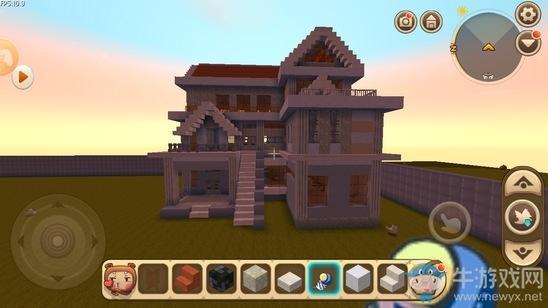 《迷你世界》复古豪华别墅教程