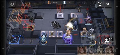 明日方舟黄铁行动59区废墟13级中练度队伍通关作业