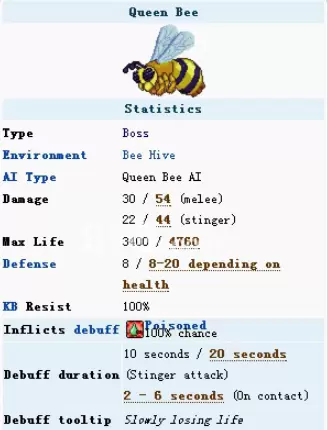 　泰拉瑞亚蜂后打法攻略