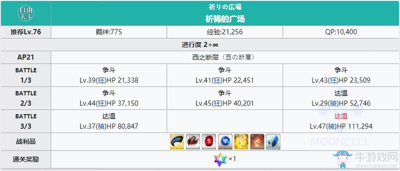 《fgo》国服2.4西之断层配置一览