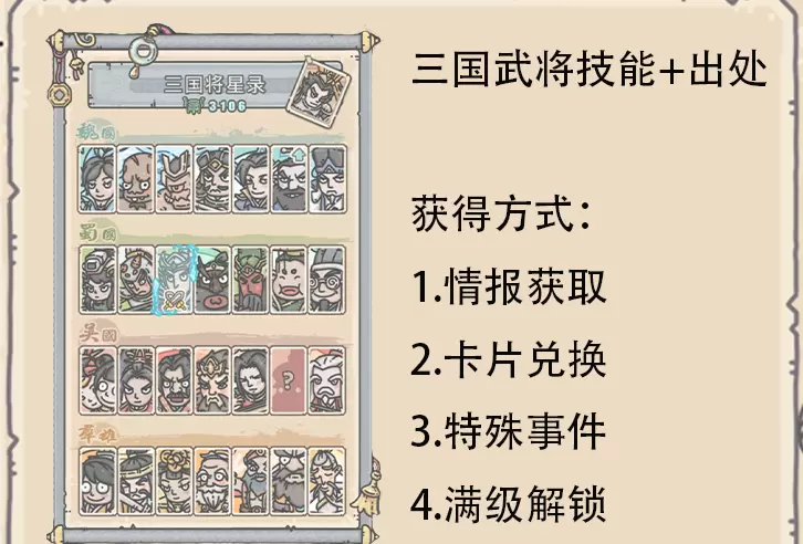 最强蜗牛三国武将技能及出处汇总 三国武将技能特点详解