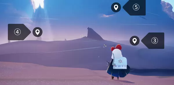 光遇晨岛光翼位置