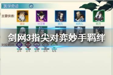 《剑网3指尖对弈》妙手羁绊怎么搭配 妙手羁绊阵容推荐