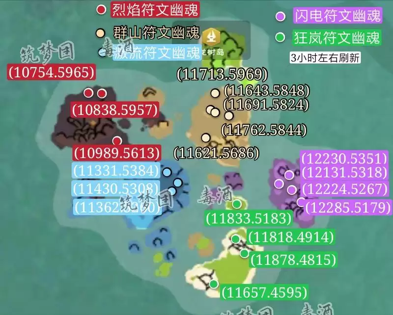 创造与魔法龙树岛资源分布图 龙树岛资源战宠位置攻略图片15