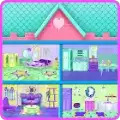 公主与美人鱼娃娃屋装饰