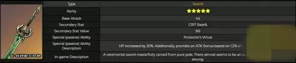 原神磐岩结绿单手剑怎么样?磐岩结绿单手剑给谁好?图片2