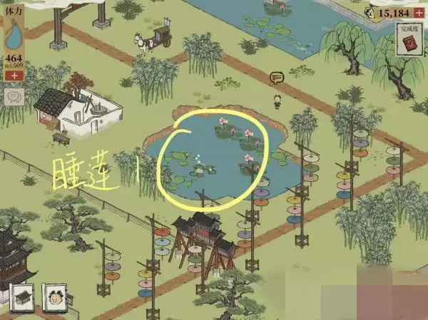 江南百景图睡莲在哪找?钱塘门睡莲位置大全图片2