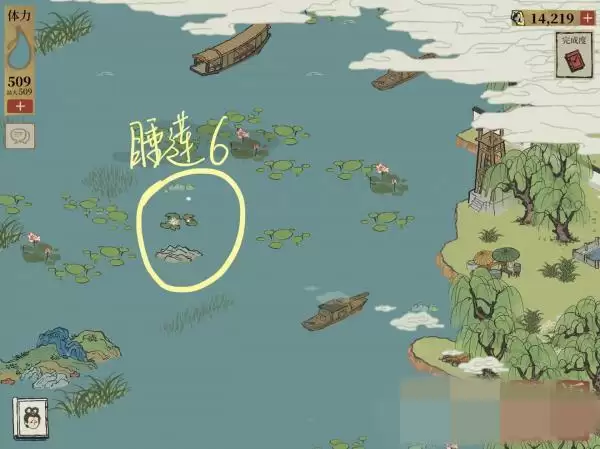 江南百景图睡莲在哪找?钱塘门睡莲位置大全图片7