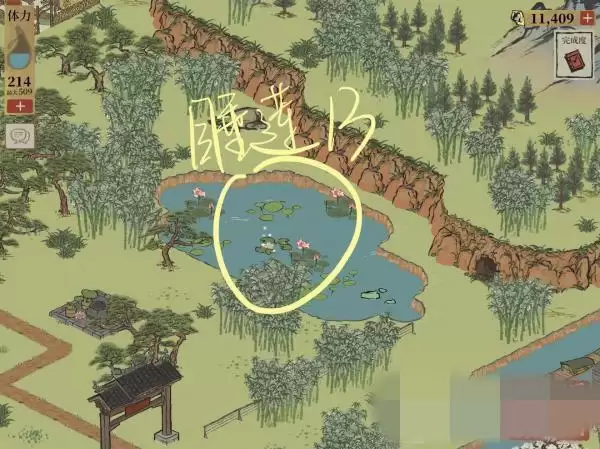 江南百景图睡莲在哪找?钱塘门睡莲位置大全图片14