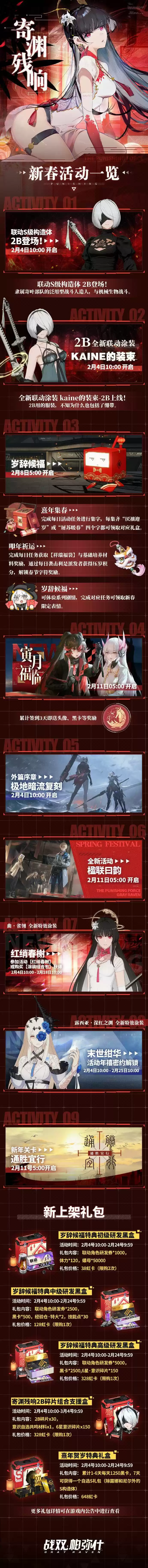 战双帕弥什2021新年活动一览 新春活动及奖励详解