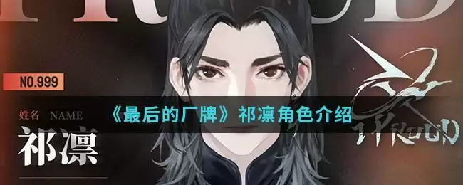 《最后的厂牌》祁凛角色介绍