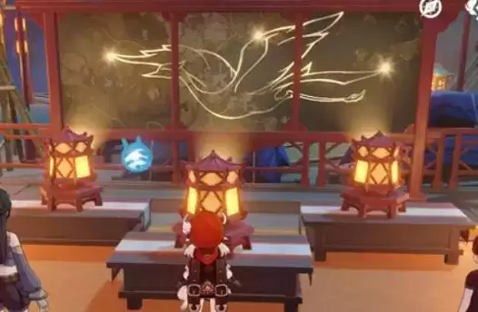 原神玲珑霄灯图之三任务鹤图怎么转