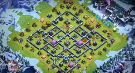 部落冲突13本部落战冲杯阵型推荐