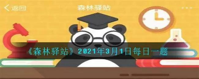 《森林驿站》2021年3月1日每日一题