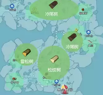 小森生活雪松树、冷尾树获取攻略 雪松树、冷尾树哪里刷最多
