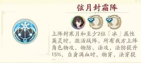 天地劫幽城再临弦月封霜阵战阵详解