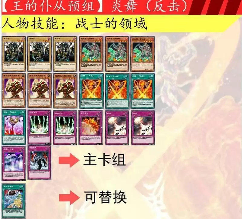 游戏王决斗链接炎舞卡组怎么搭配？王的仆从炎舞卡组构筑攻略图片1