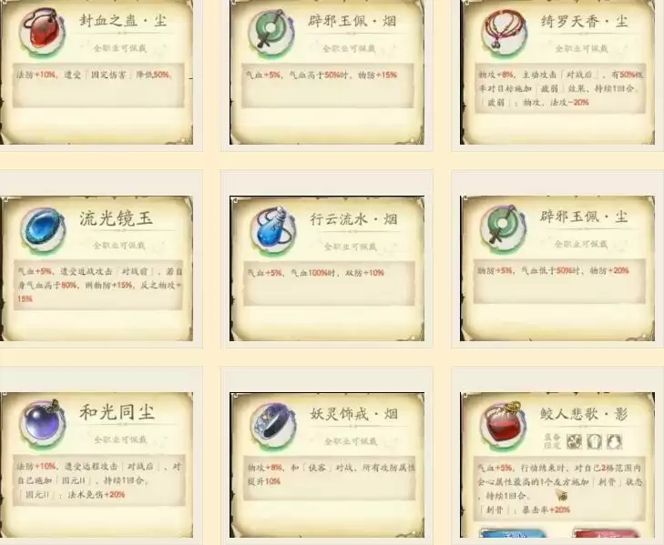 《天地劫:幽城再临》饰品属性介绍