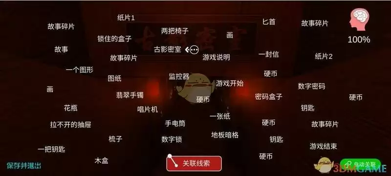 《古影密室》故事线索位置