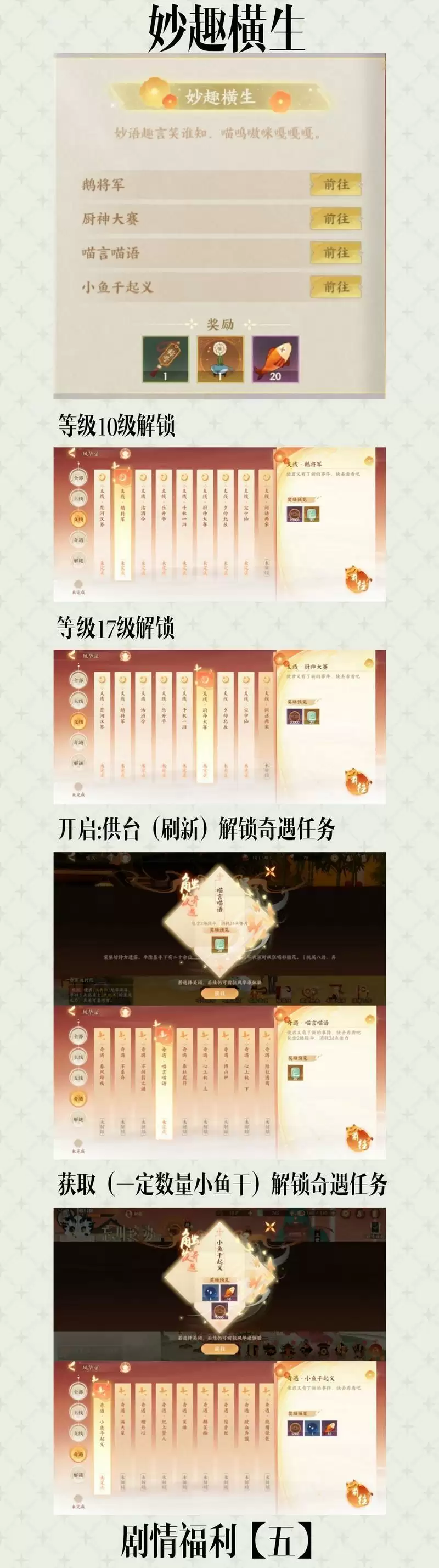 忘川风华录剧情福利解锁获取攻略大全