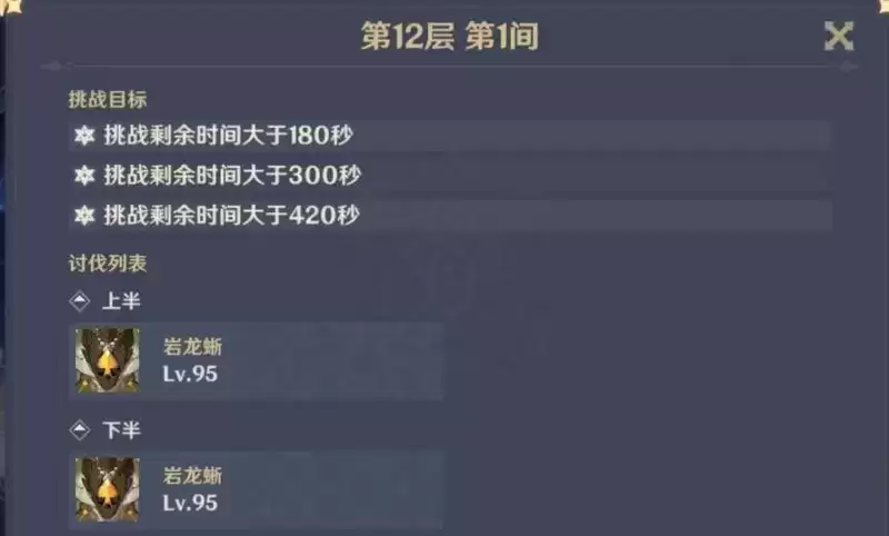 原神1.4深渊怎么打？1.4深渊12层攻略图片1