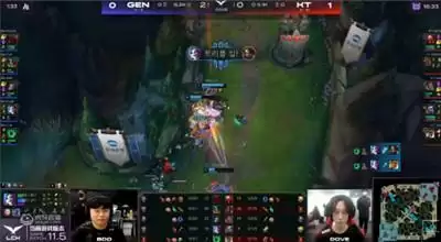 虎牙独播LCK:GEN逆转战胜KT,尺帝输出拉满状态无解!