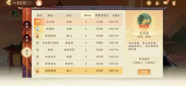 忘川风华录雅社怎么退出?雅社升级条件攻略图片1