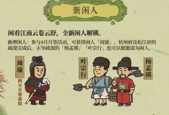 江南百景图闲人有什么用